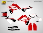 Наклейки на мотоцикл GasGas EC 125, 200, 250, 300 2005, 2006. Серия Red Classic | MX Graphics мото-графика