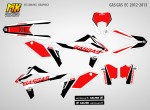 Наклейки на мотоцикл GasGas EC 2012, 2013. Серия Classic | MX Graphics мото-графика