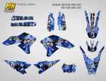 Наклейки на мотоцикл Yamaha WR 250X 250R 2008, 2009, 2010, 2011, 2012, 2013, 2014, 2015. Серия Joker DC Comics | MX Graphics мото-графика