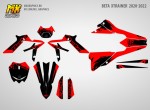 Наклейки на мотоцикл Beta XTrainer 2020, 2021, 2022. Серия Red Squall | MX Graphics мото-графика
