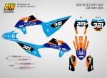 Наклейки на эндуро и кроссовый мотоцикл KTM SX-SXF 2019, 2020, 2021, 2022 EXC 2020, 2021, 2022. Серия GoPro PPG | MX Graphics мото-графика