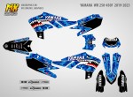 Наклейки Yamaha WR450F WR250F 2019-2022 Shark blue Camo
