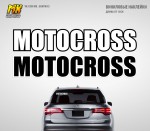Наклейка MOTOCROSS на авто. EN Impact