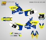 Наклейки на мотоцикл Yamaha YZ125-250 2015, 2016, 2017, 2018, 2019, 2020, 2021. Серия GYTR | MX Graphics мото-графика