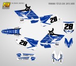 Наклейки на мотоцикл Yamaha YZ125-250 2015, 2016, 2017, 2018, 2019, 2020, 2021. Серия Classic | MX Graphics мото-графика
