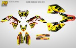 Наклейки на мотоцикл Suzuki RMX450Z 2010, 2011, 2012, 2013. Серия Factory Racing | MX Graphics мото-графика