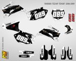 Наклейки на мотоцикл Yamaha YZ250F YZ450F 2006, 2007, 2008, 2009. Серия Boomer | MX Graphics мото-графика