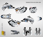 Наклейки на мотоцикл Yamaha YZ250F YZ450F 2006, 2007, 2008, 2009. Серия Oneal BW | MX Graphics мото-графика