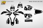 Наклейки на кроссовый мотоцикл Honda CRF450 2008 DirtCult | MX Graphics мото-графика