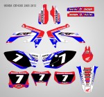 Наклейки для мотоцикла Honda CRF 450X 2005, 2006, 2007, 2008, 2009, 2010, 2011, 2012, 2013, 2014, 2015, 2016, 2017, 2018 HRC | MX Graphics мото-графика