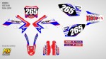 Наклейки на кроссовый мотоцикл Honda CRF 250 2006, 2007, 2008, 2009 HRC | MX Graphics мото-графика